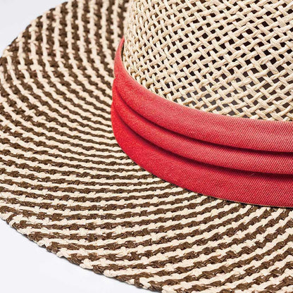 6049 Two-Tone Straw Hat