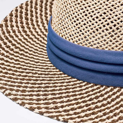 6049 Two-Tone Straw Hat