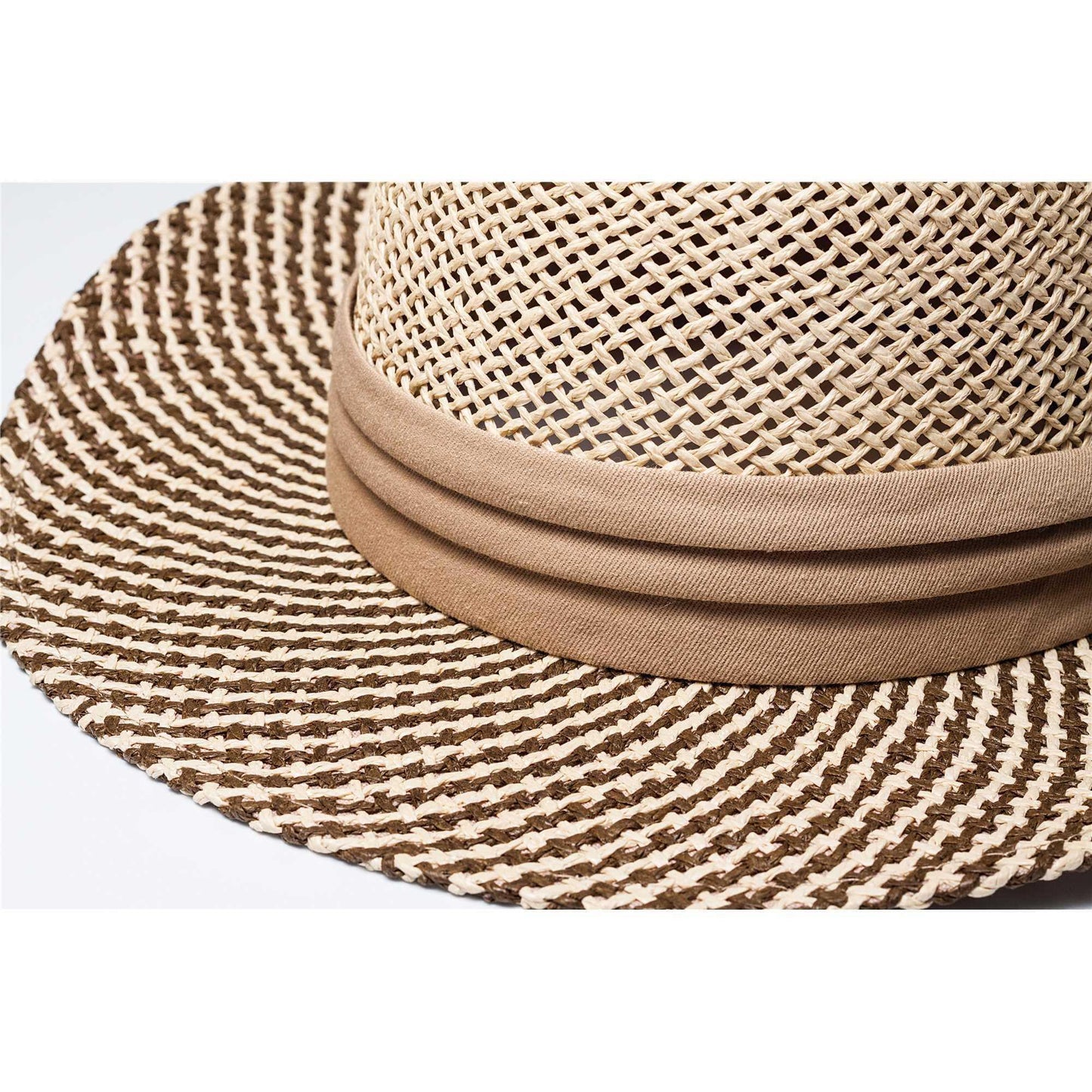 6049 Two-Tone Straw Hat