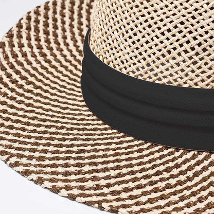 6049 Two-Tone Straw Hat