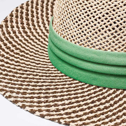 6049 Two-Tone Straw Hat