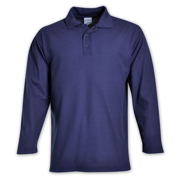 Proactive Long Sleeve Pique Knit Polo