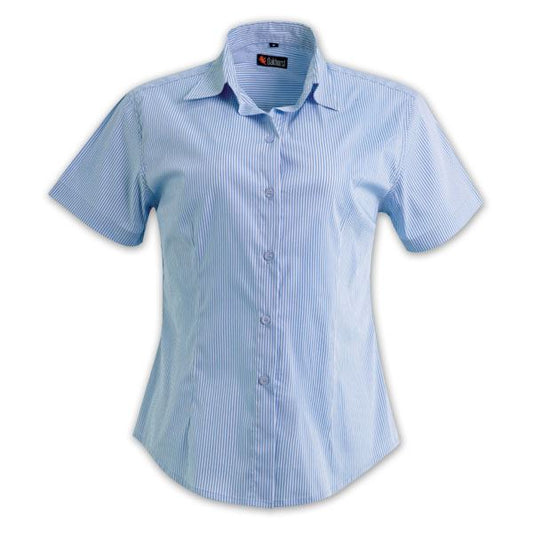 Proactive Ladies Vertistripe Woven Shirt Short Sleeve