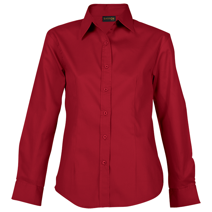 Barron Ladies Brushed Cotton Twill Blouse Long Sleeve (LL-TWILL)