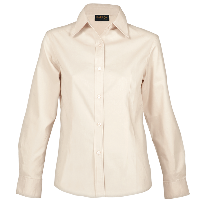 Barron Ladies Brushed Cotton Twill Blouse Long Sleeve (LL-TWILL)