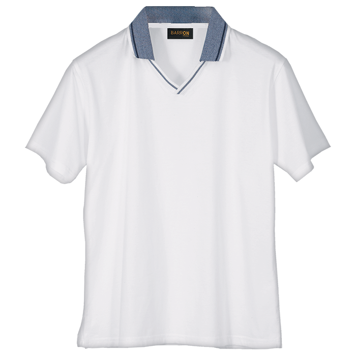 Barron Ladies Jacquard Collar Golfer (L-GO170B)