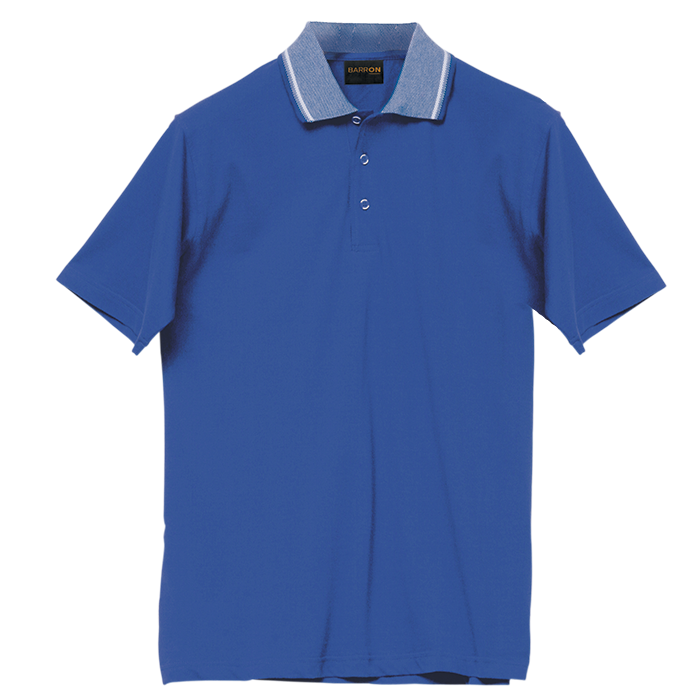 Barron Mens Jacquard Collar Golfer (GO170B)