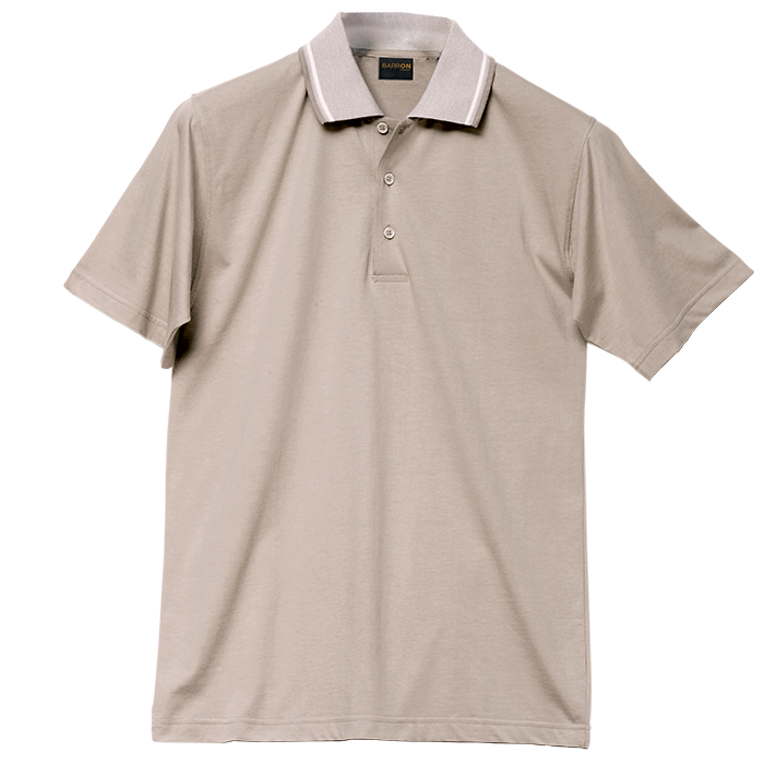 Barron Mens Jacquard Collar Golfer (GO170B)