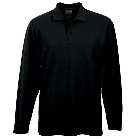 Barron Mens 175g Pique Knit Long Sleeve Golfer (175-LONG)