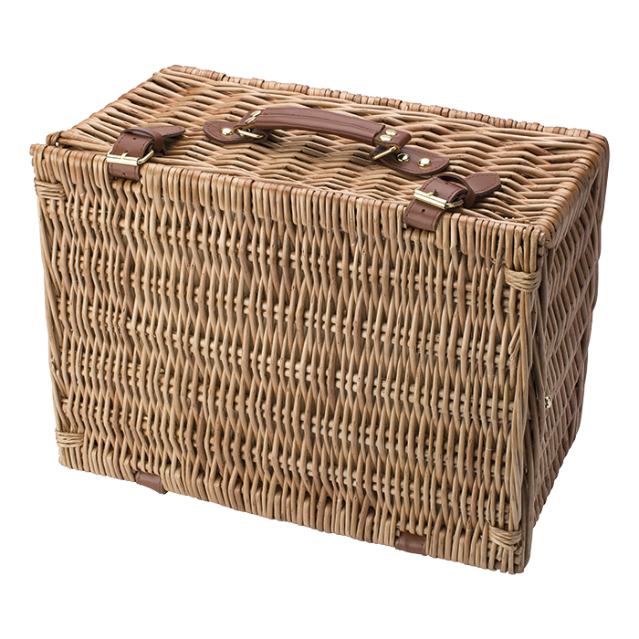 Barron BR5794 - Two Person Willow Picnic Basket