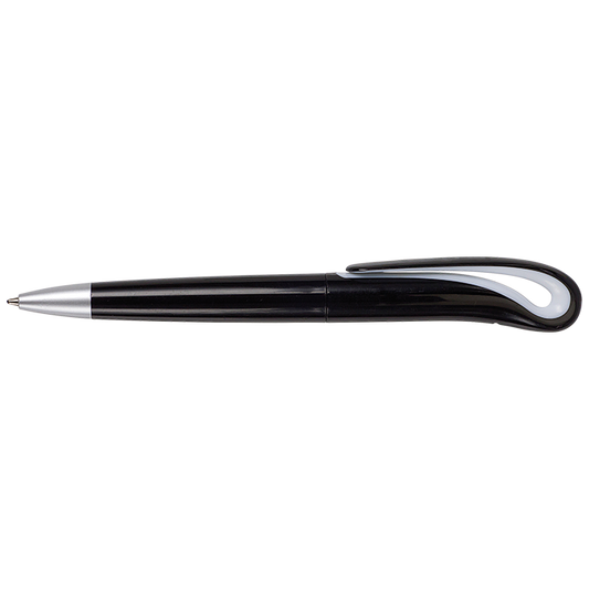 Barron BP2437 - Swan Neck Design Ballpoint Pen with Black Barrel