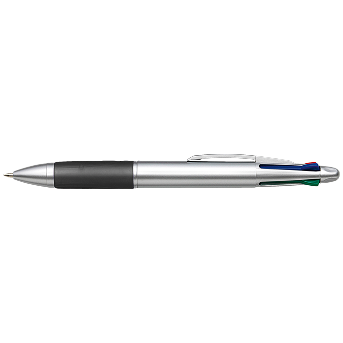 Barron BP8123 - 4 Colour Ballpoint Pen with Rubber Grip