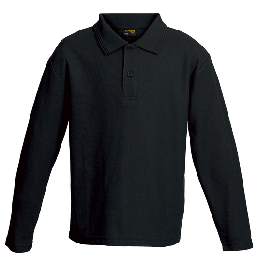 Barron Kiddies 175g Pique Knit Long Sleeve Golfer (LLAS-175K)