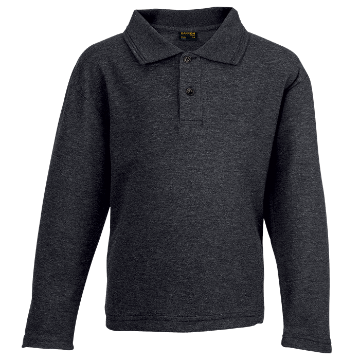 Barron Kiddies 175g Pique Knit Long Sleeve Golfer (LLAS-175K)