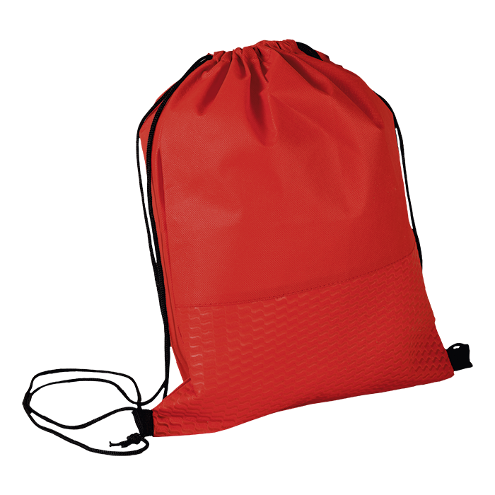 Barron BB0202 - Wave Design Drawstring Bag - Non-Woven