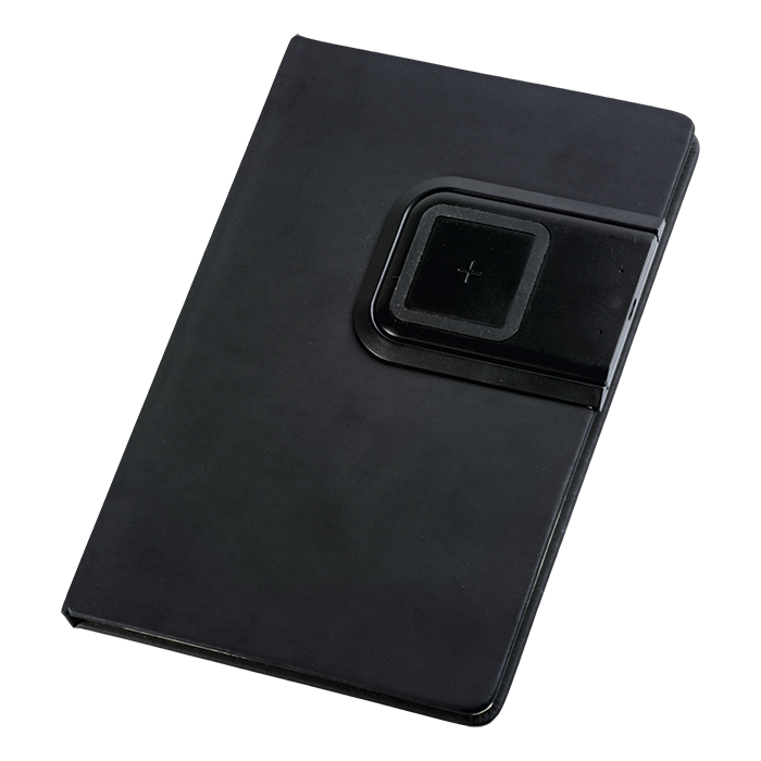 Barron BE0111 - A5 PU Notebook With Removable Wireless Charger
