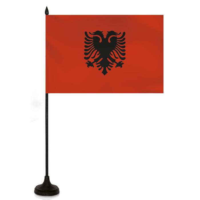 Barron Desk Flag - ALBANIA FLAG