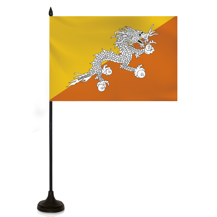 Barron Desk Flag - BHUTAN FLAG