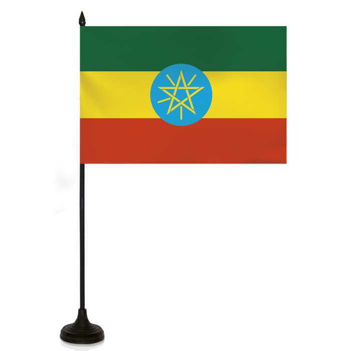 Barron Desk Flag - ETHIOPIA FLAG