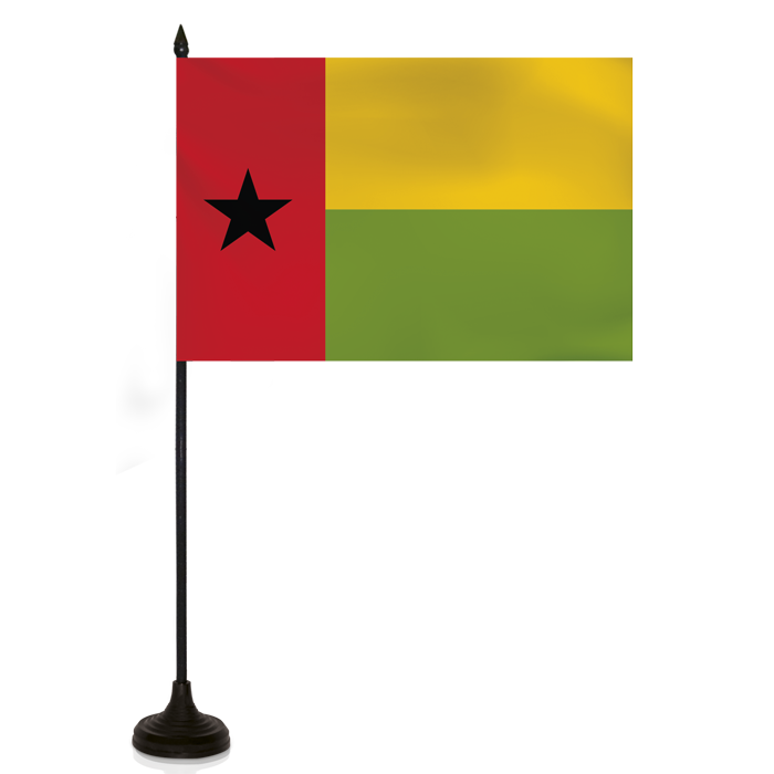 Barron Desk Flag - GUINEA BISSAU FLAG