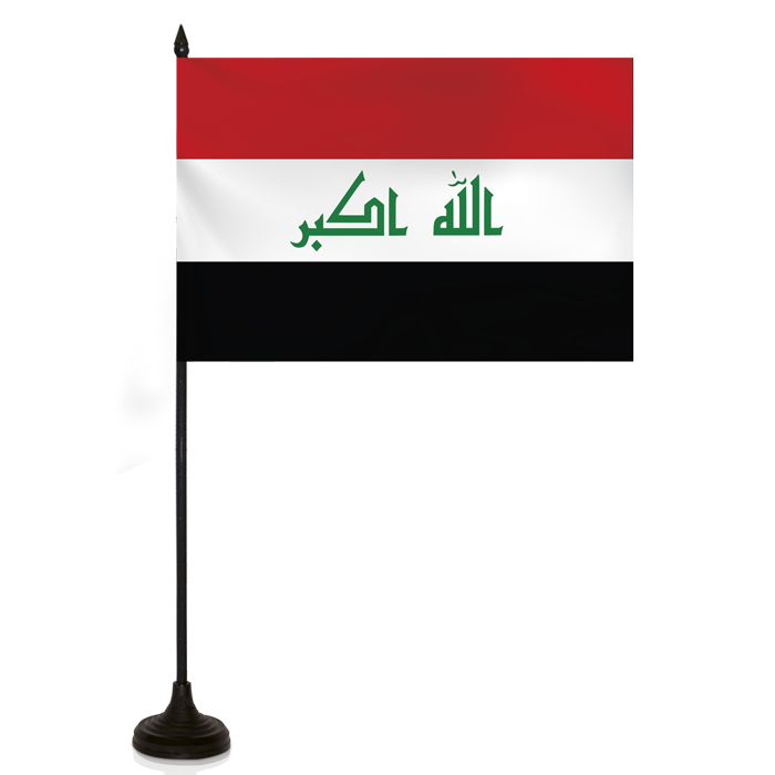 Barron Desk Flag - IRAQ FLAG