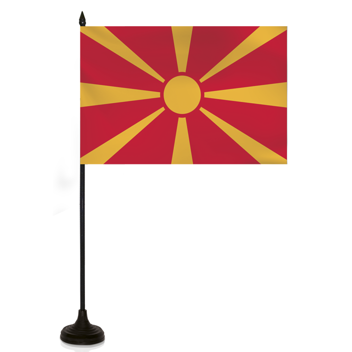 Barron Desk Flag - MACEDONIA FLAG