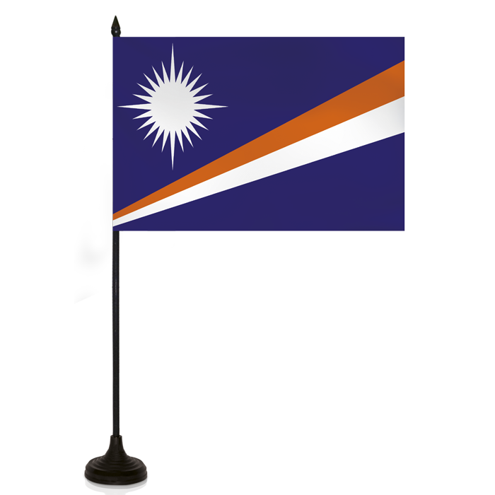 Barron Desk Flag - MARSHALL ISLAND FLAG
