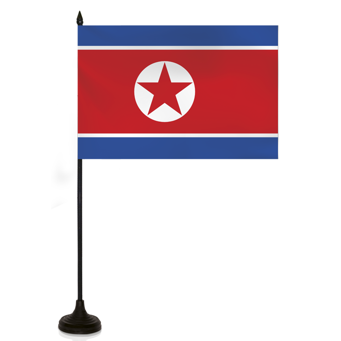 Barron Desk Flag - NORTH KOREA FLAG