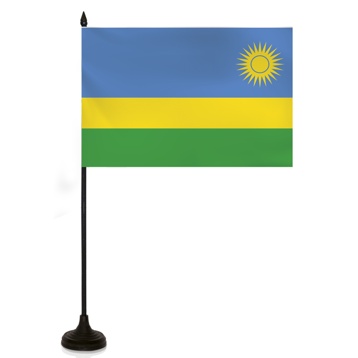 Barron Desk Flag - RWANDA FLAG