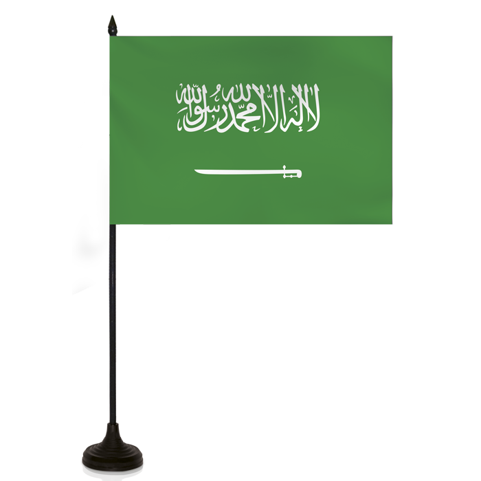 Barron Desk Flag - SAUDI ARABIA FLAG