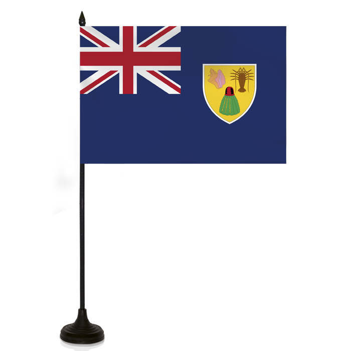 Barron Desk Flag - TURKS & CAICOS ISLAND FLAG