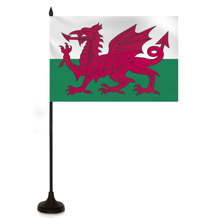 Barron Desk Flag - WALES FLAG