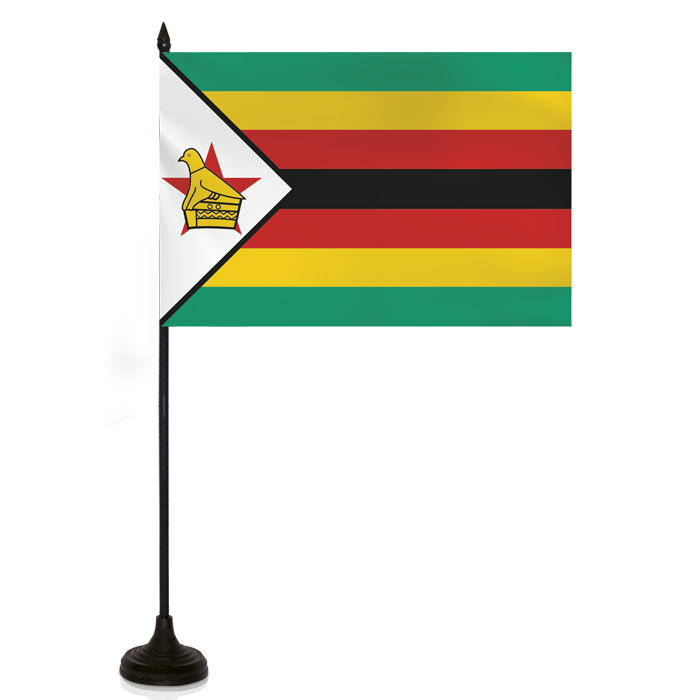 Barron Desk Flag - ZIMBABWE FLAG