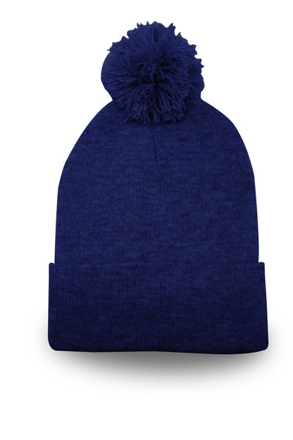 B1900 Pom Pom Beanie With Cuff