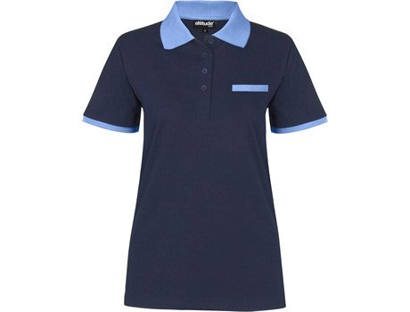 Ladies Caliber Golf Shirt - Aqua Only