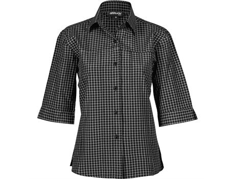 Ladies 3/4 Sleeve Prestige Shirt - Black (ALT-LPR-BL)