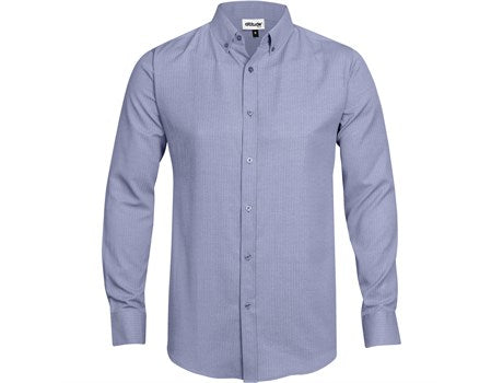 Mens Long Sleeve Nottingham Shirt - Navy (ALT-NHML-N)