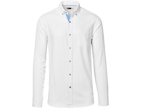 Mens Long Sleeve Casablanca Shirt - Sky Blue (BAS-11206-SB)