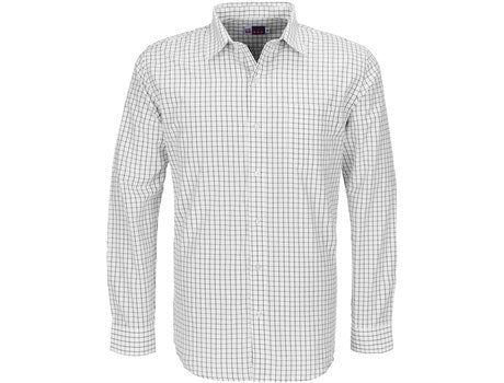 Mens Long Sleeve Aston Shirt  - White (BAS-3419-W)