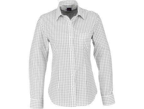 Ladies Long Sleeve Aston Shirt  - White (BAS-3421-W)