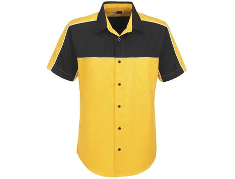 Mens Daytona Pitt Shirt  - Yellow (BAS-5160-Y)