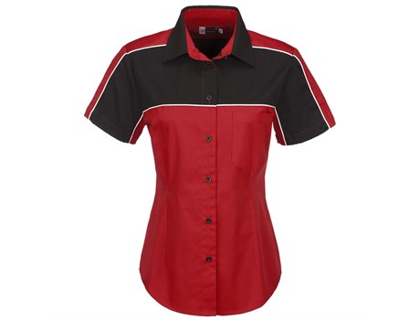 Ladies Daytona Pitt Shirt  - Red (BAS-5161-R)