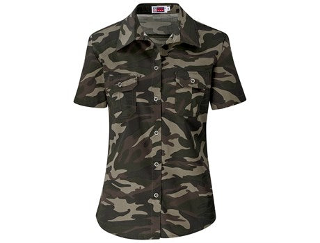 Ladies Short Sleeve Wildstone Shirt - Camouflage (BAS-7761-CAM)