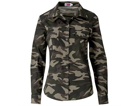 Ladies Long Sleeve Wildstone Shirt - Camouflage (BAS-7763-CAM)