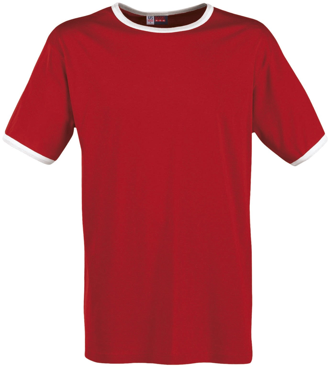 Mens Adelaide Contrast T-Shirt - Red Only