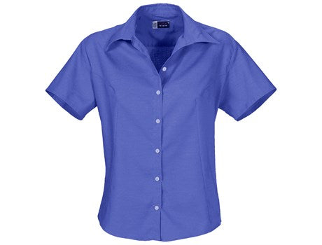 Ladies Short Sleeve Aspen Shirt - New Blue (BAS-808-NB)