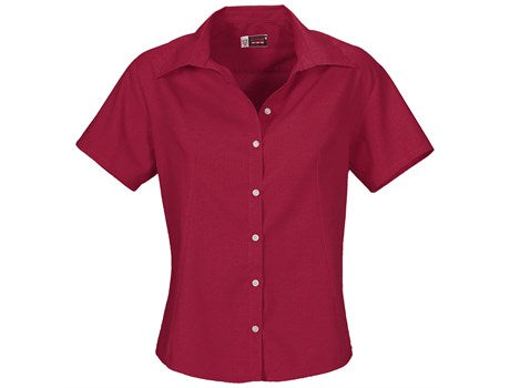 Ladies Short Sleeve Aspen Shirt  - Red (BAS-808-R)