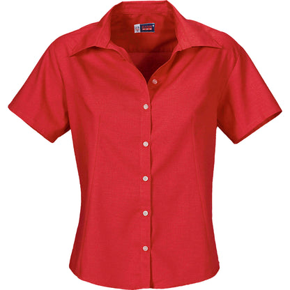 Ladies Short Sleeve Aspen Shirt - Red Only