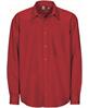 Mens Long Sleeve Washington Shirt - Red (BAS-811-R)