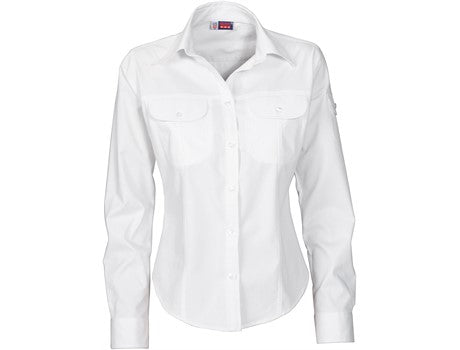 Ladies Long Sleeve Phoenix Shirt  - White (BAS-903-W)